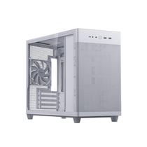 Estojo para computador ASUS Prime AP201 branco de vidro temperado microATX