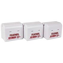 Estojo para descarte de lâminas Feather, kit com 3 unidades para barbeiros