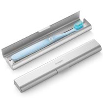Estojo para Escova de Dentes Oralphi em Alumínio, Portátil para Viagem, Prata Estojo para Escova de Dentes Oralphi em Alumínio, Portátil para Viagem, Prata