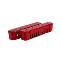 Estojo para Esterilização Instrumentais em Autoclave Pequeno Vermelho com 2 Unidades OGP