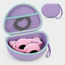 Estojo para fones de ouvido PAIYULE para Riwbox CT-7 rosa e roxo Estojo para fones de ouvido PAIYULE para Riwbox CT-7 rosa e roxo