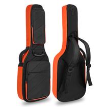 Estojo para guitarra elétrica LETSROCK com acolchoamento de 0,7 polegadas e 3 bolsos