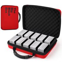Estojo para jogos de cartas Websiy 1200-2200 com capacidade para cartões (vermelho) Estojo para jogos de cartas Websiy 1200-2200 com capacidade para cartões (vermelho)
