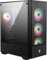 Estojo para jogos para PC MSI MAG Forge 112R com 4 ventiladores ArGB de 120 mm