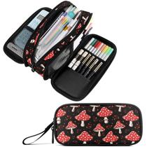 Estojo para lápis, bolsa de maquiagem, bolsa de viagem Fustylead Amanita Red