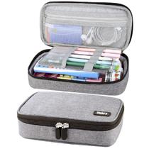 Estojo para lápis Chelory Big Big, tecido Oxford cinza de grande capacidade