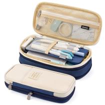 Estojo para lápis e caneta EASTHILL Big Capacity Office School Blue
