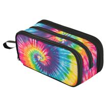 Estojo para lápis Fustylead Stylish Rainbow Tie Dyed Espiral Print