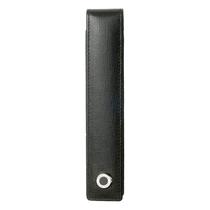 Estojo para lápis Hugo Boss Tradition 16 cm de couro bovino preto