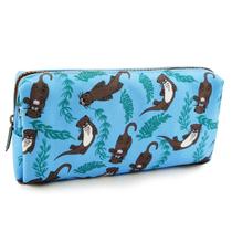 Estojo para lápis Parkin Cute Otter Canvas Bolsa para Canetas Kawaii