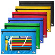 Estojo para Lápis V-Opitos Kit com 6 Unidades 25x19cm com Zíper e 3 Furos Estojo para Lápis V-Opitos Kit com 6 Unidades 25x19cm com Zíper e 3 Furos