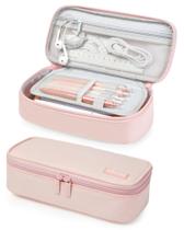 Estojo para lápis YOKUMA grande rosa 23 x 12 x 8 cm com zíper Estojo para lápis YOKUMA grande rosa 23 x 12 x 8 cm com zíper