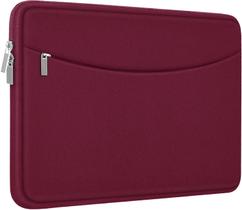 Estojo para laptop Ampoock de 14 polegadas vermelho vinho para MacBook, HP, Dell