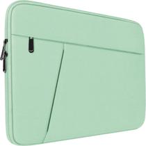 Estojo para laptop BOOEUDI de 15,6 polegadas à prova de choque com bolso frontal azul
