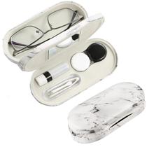 Estojo para lentes de contato AITIME 2 em 1 de dupla face portátil Estojo para lentes de contato AITIME 2 em 1 de dupla face portátil