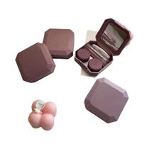 Estojo Para Lentes De Contato Coloridas De Doces Com Pinça De Sucção, Suporte Portátil Sólido Para