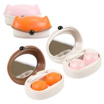 Estojo para Lentes de Contato FlyingMage Kit de Viagem 2 Unidades com Design de Raposa Estojo para Lentes de Contato FlyingMage Kit de Viagem 2 Unidades com Design de Raposa