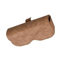 Estojo Para Óculos De Carro Em Couro Suede Antiderrapante Com Fechamento Automático Magnético Para Estojo Para Óculos De Carro Em Couro Suede Antiderrapante Com Fechamento Automático Magnético Para