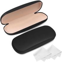 Estojo para óculos Joyberg, kit com 2 unidades, rígido com pano Estojo para óculos Joyberg, kit com 2 unidades, rígido com pano
