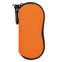 Estojo para Óculos MoKo com Zíper, Neoprene e Clipe Laranja Estojo para Óculos MoKo com Zíper, Neoprene e Clipe Laranja
