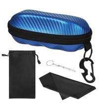 Estojo para Óculos MoKo Semi Rígido PU Azul com Gancho Estojo para Óculos MoKo Semi Rígido PU Azul com Gancho