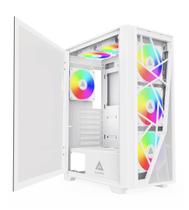 Estojo para PC Apevia Aurora-WH Aurora Mid Tower com 6 ventoinhas ARGB de 120 mm