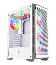 Estojo para PC Apevia Hydra-WH Hydra Mid Tower com 6 ventoinhas ARGB de 120 mm