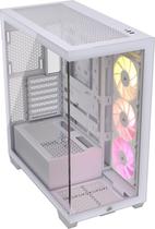 Estojo para PC CORSAIR 3500X ARGB Mid-Tower ATX com 3 ventiladores branco