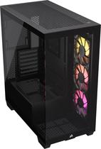 Estojo para PC CORSAIR 3500X ARGB Mid-Tower ATX com vidro temperado