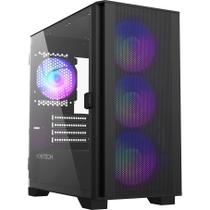 Estojo para PC Montech AIR 100 ARGB Micro-ATX - Torre com 4 Ventiladores ARGB