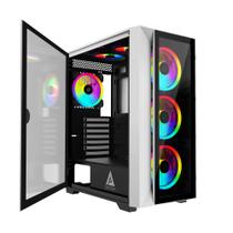 Estojo para PC para jogos Apevia Destiny-PRO-WH Destiny Pro com 6 ventoinhas ARGB de 120 mm Estojo para PC para jogos Apevia Destiny-PRO-WH Destiny Pro com 6 ventoinhas ARGB de 120 mm