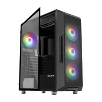 Estojo para PC Zalman i3 NEO ATX Mid Tower com 4 ventoinhas RGB de 120 mm