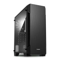 Estojo para PC Zalman S3 ATX Mid-Tower com 3 ventoinhas de 120 mm pretas