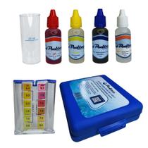Estojo para ph,alcalinidade e cloro da agua da piscina