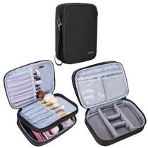 Estojo para pincéis de maquiagem Teamoy Travel Professional Preto