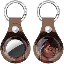 Estojo para porta-chaves Airtags Wonjury Cute Anti-Lost preto