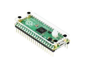 Estojo para Raspberry Pi Pico com painéis de acrílico transparente e tampa de chave