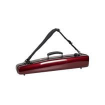 Estojo para saxofone soprano Crossrock Pro-Grade Straight Red
