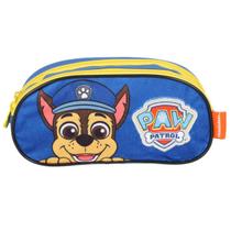 Estojo Patrulha Canina Duplo Paw Patrol Aveludada Luxcel - Azul