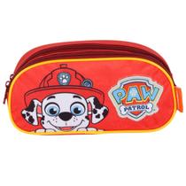 Estojo Patrulha Canina Duplo Paw Patrol Aveludada Luxcel - Vermelho