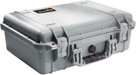 Estojo Pelican 1500 com espuma prateada