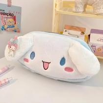 Estojo Pelúcia Rosa em Formato de Coração - Grande Capacidade - Sanrio Melody Cinnamoroll Estojo Pelúcia Rosa em Formato de Coração - Grande Capacidade - Sanrio Melody Cinnamoroll