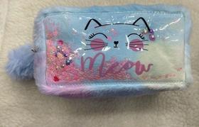 Estojo Pelúcia Unicórnio