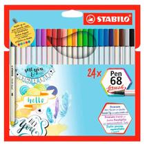 Estojo Pen 68 Brush com 24 cores - Stabilo
