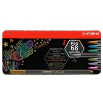 Estojo Pen 68 Metallic com 8 Cores - Stabilo Estojo Pen 68 Metallic com 8 Cores - Stabilo