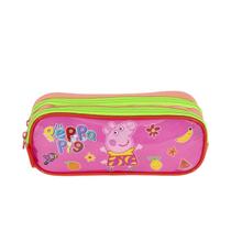 Estojo Peppa Fruits 2 Compartimentos Colorido Sestini Estojo Peppa Fruits 2 Compartimentos Colorido Sestini