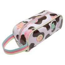 Estojo Pequeno Vaca Chocolate Infantil Branco Puket