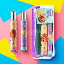 Estojo Perfume Infantil Ciclo Mini Deo Colônia Cici Bela 30ml + Cici Mel 30ml + Cartela de Figurinhas
