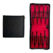 Estojo Pinças De Sobrancelha Suporte Cílios Organizador 16un