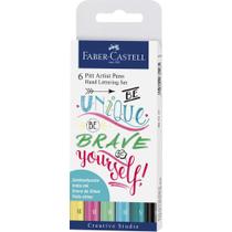 Estojo Pitt Pastel Hand Lettering C/6 - Faber Castell